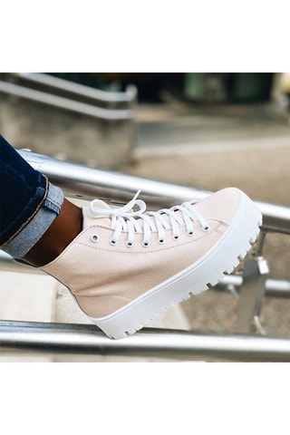 Tenis altos con plataforma Leyla - Rosa