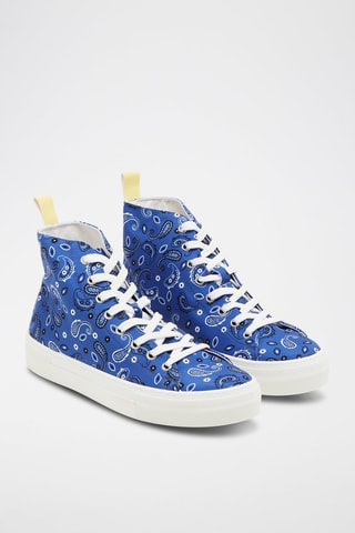 Tenis altos - Azul cobalto