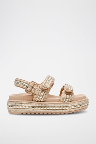 Sandalias con plataforma Bigmona-S - Beige