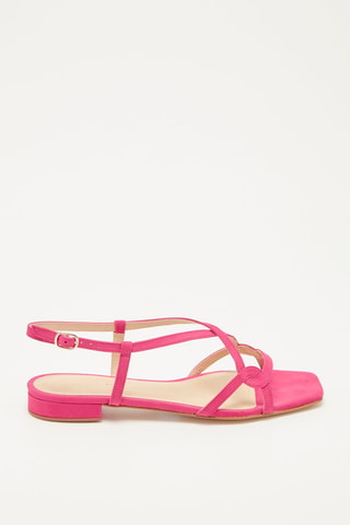 Sandalias de piel bovina nobuk Zadina - Fucsia