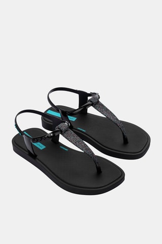 Sandalias Ipanema Class Blown Up -  Negro y turquesa