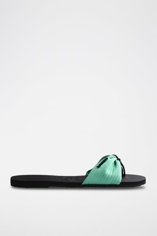 Chanclas - Turquesa y negro