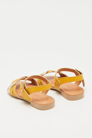 Sandalias de piel Tressia - Mostaza