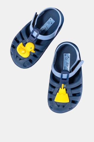 Sandalias Ipanema Summer XV Baby -  Azul oscuro y amarillo