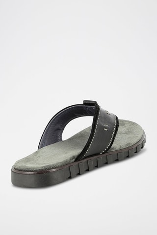 Sandalias de piel Noumea - Negro