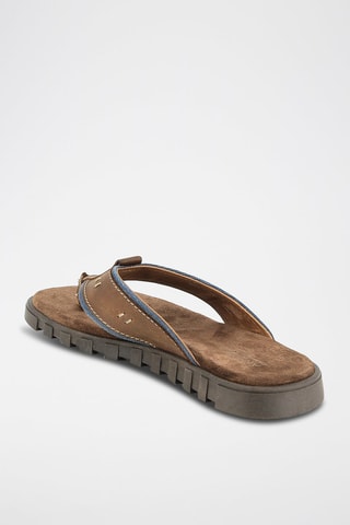 Sandalias de piel Noumea - Marrón