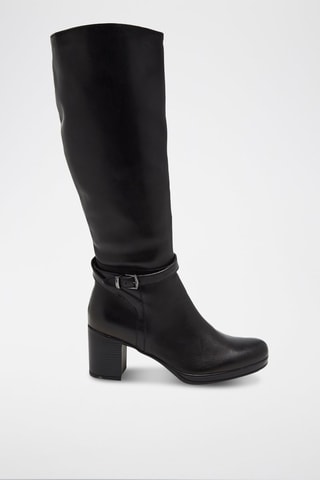 Botas de piel - Negro