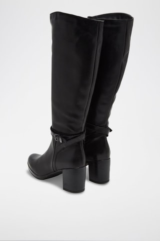 Botas de piel - Negro