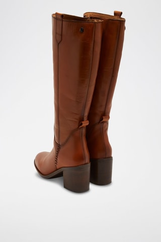 Botas de piel - Marrón 