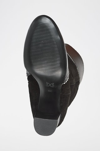 Botas de piel de serraje - Negro