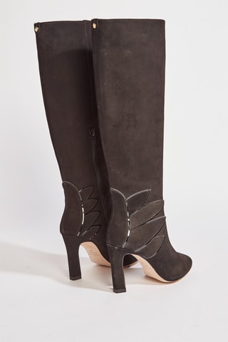 Botas de nobuk Zanea - Negro