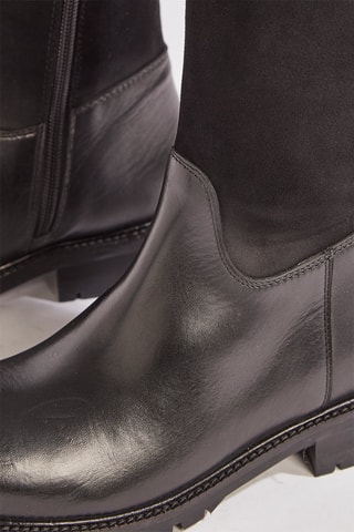 Botines de piel Kerina - Negro