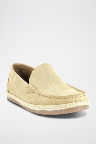 Mocasines de nobuk Nantiago - Beige
