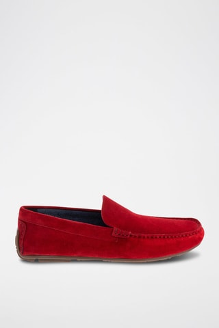 Mocasines de nobuk Biouty - Rojo
