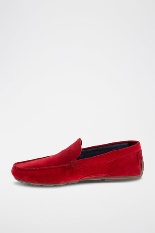 Mocasines de nobuk Biouty - Rojo