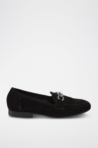 Splitleren Mocassins Zwart