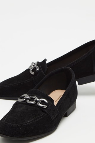Splitleren Mocassins Zwart