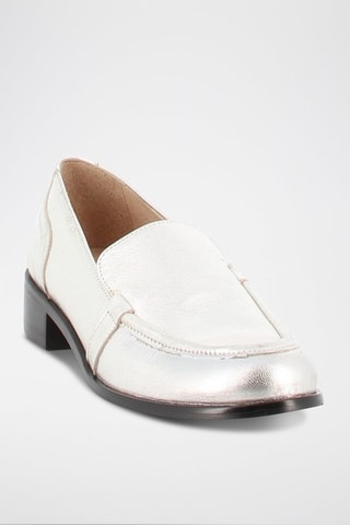 Mocasines de piel Imane - Plateado