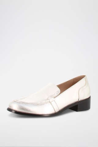 Mocasines de piel Imane - Plateado
