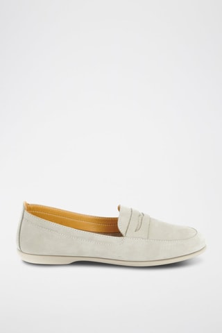 Mocasines de nobuk Luciole - Gris