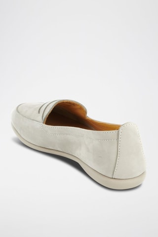 Mocasines de nobuk Luciole - Gris