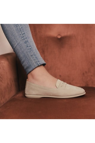 Mocasines de nobuk Luciole - Gris