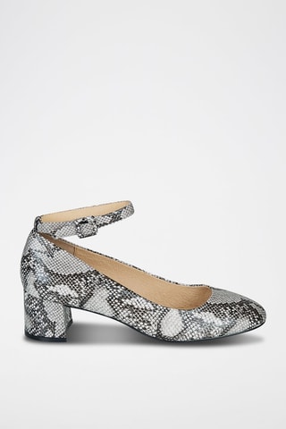 Babies de tacón - Gris y negro