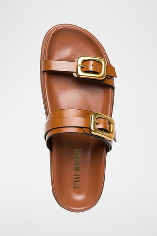 Sandalias de piel - Camel