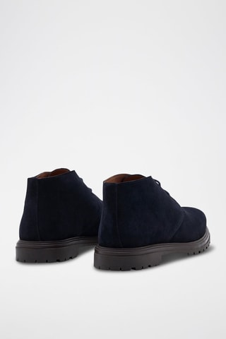 Botas de piel Joao - Azul marino