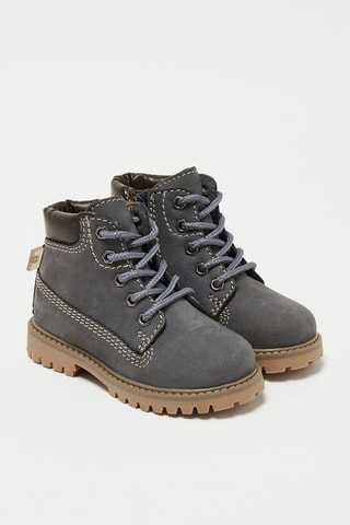 Botas de piel Chamoni - Azul marino