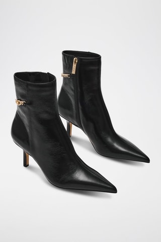 Botines de piel Auora - Negro