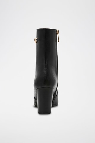 Botines de piel Geneeva - Negro