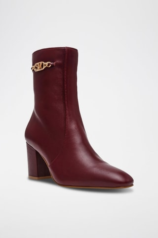 Botines de piel Geneeva - Burdeos