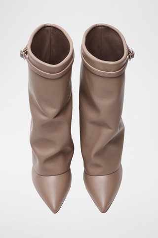 Botines de cuña Shocker - Topo