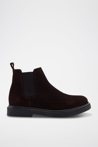Botines Chelsea de piel Gabin - Marrón oscuro