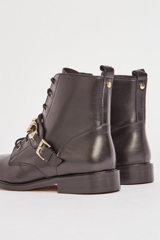 Botines de piel Vibo - Negro