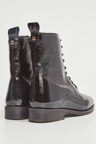 Botines de piel Valdea - Negro