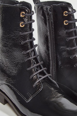 Botines de piel Valdea - Negro