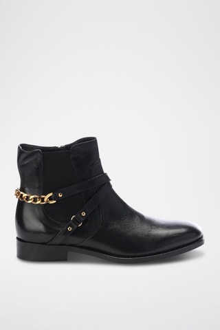 Botines de piel Varenne - Negro