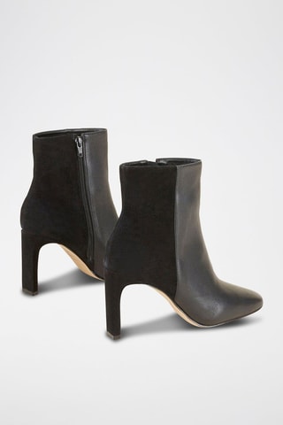 Botines de piel Reena - Negro