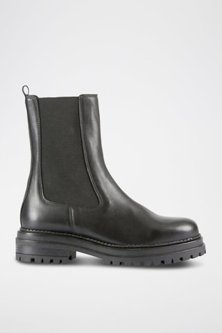 Botines Chelsea de piel Felici - Negro