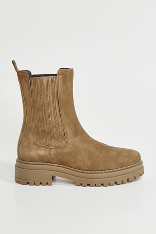Botines de nobuk Freja - Caqui