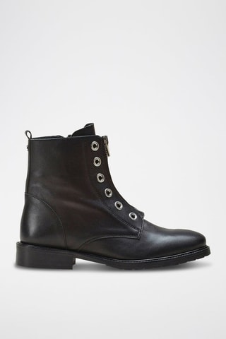 Botines de piel Vontela - Negro