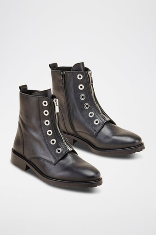 Botines de piel Vontela - Negro