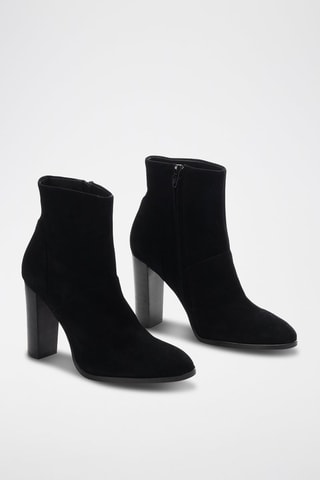 Botines de piel caprina nobuk Wady - Negro