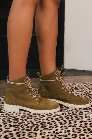 Botines de nobuk Gredin - Caqui