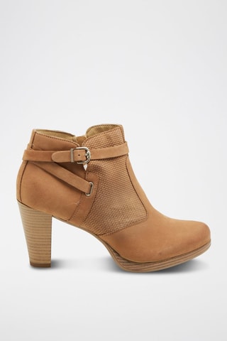 Botines de piel - Camel