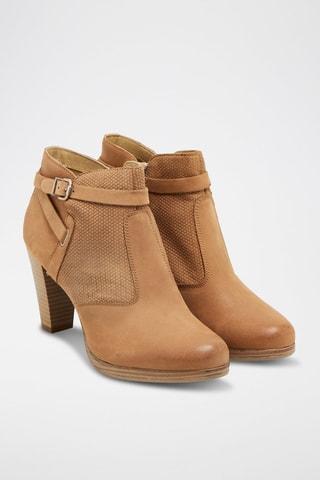 Botines de piel - Camel