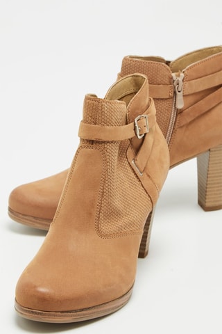 Botines de piel - Camel