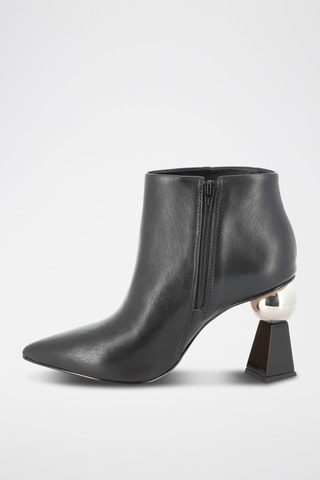 Botines de piel Envieuse - Negro